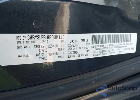 2014 Chrysler Town & Country Touring z USA, uszkodzony, nr VIN 2C4RC1BG7ER311002